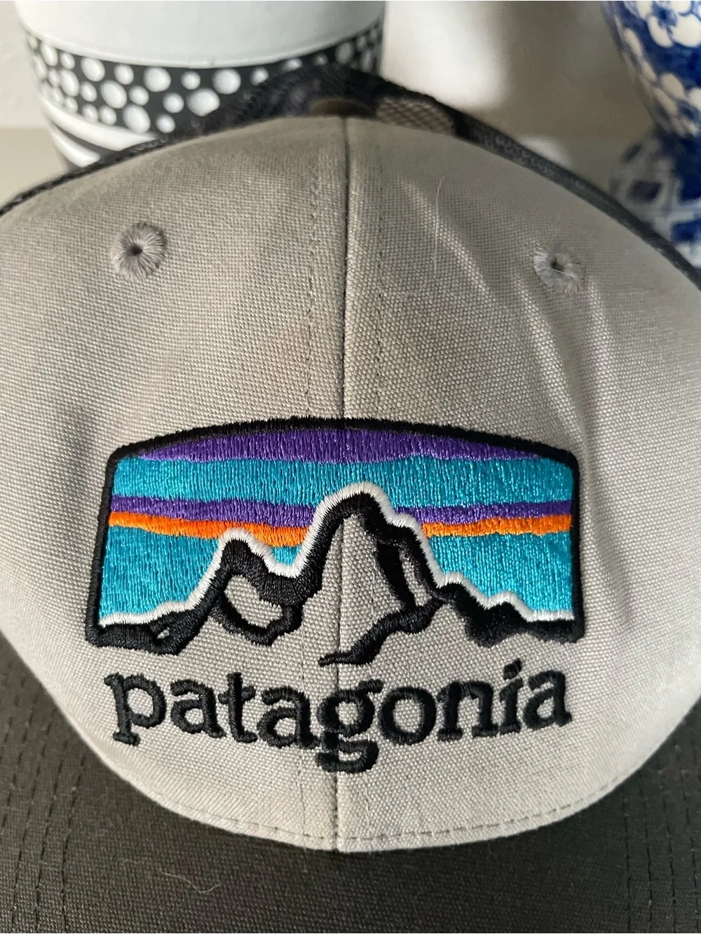 Patagonia Fitz Roy Horizons Trucker Hat  Mesh Snapback Mountain Outdoor Cap